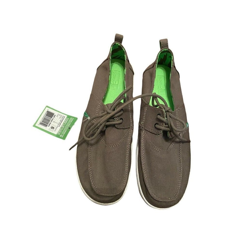 Sanuk sz 6 offshore boy’s Charcoal Gray Shoes‎ #89697 NWT